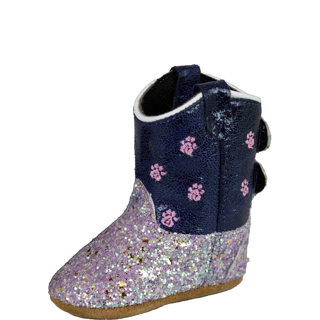 Old West Baby Girls' Glitter Paws Poppet Cowgirl Boots