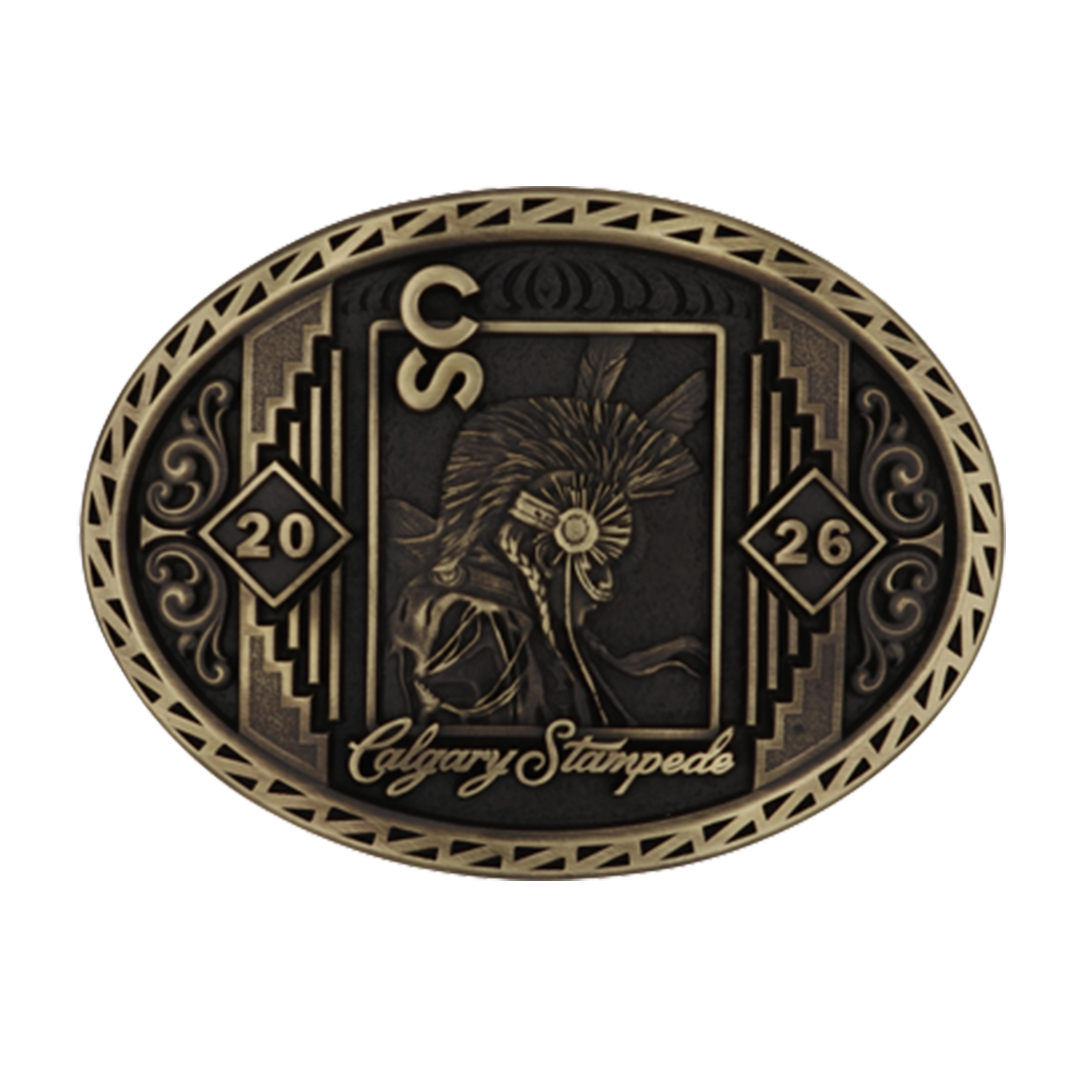 Calgary Stampede 2026 Logo Numbered Poster Buckle