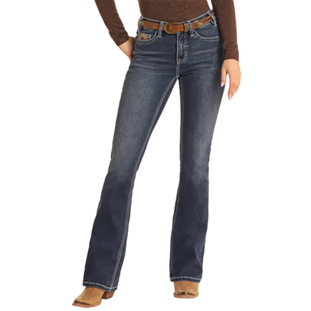 Rock & Roll Denim Women's Steer Head Bootcut Jeans