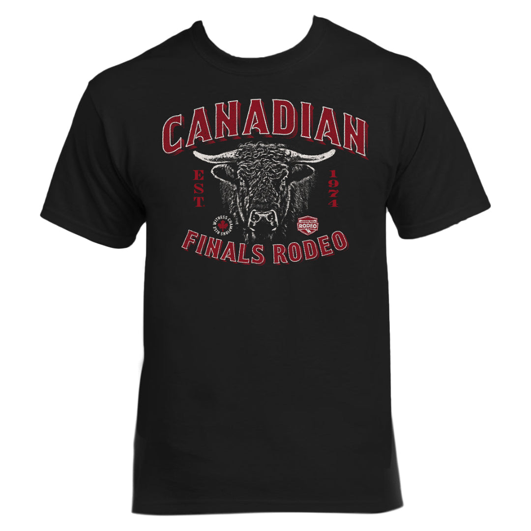Canadian Finals Rodeo Unisex Bull Fcae T-Shirt