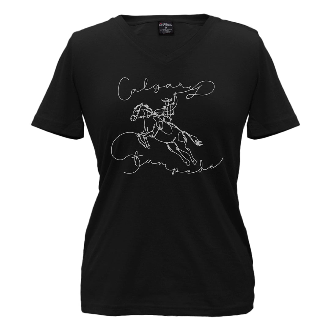 Calgary Stampede Women's Line Sketch T-Shirt