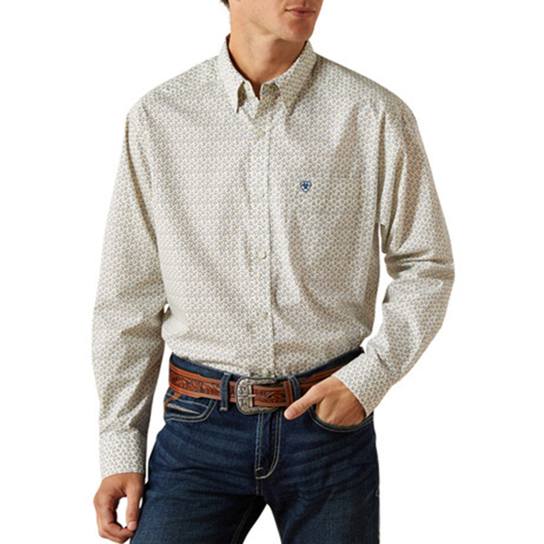 Ariat Men's Geometric Print Long Sleeve Button Shirt