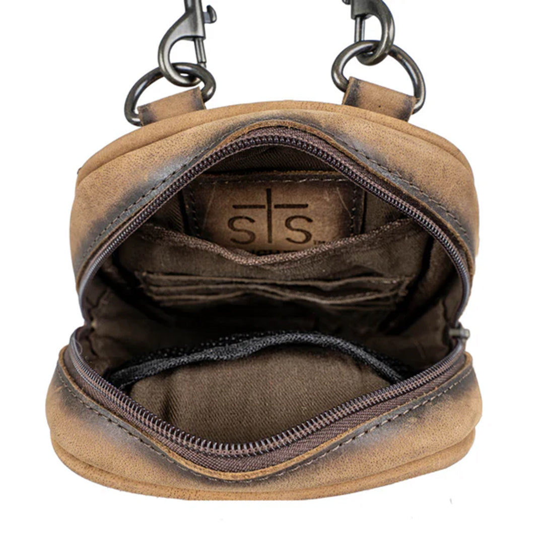 Bandoulière Auzlyn en peau de vache STS Ranchwear
