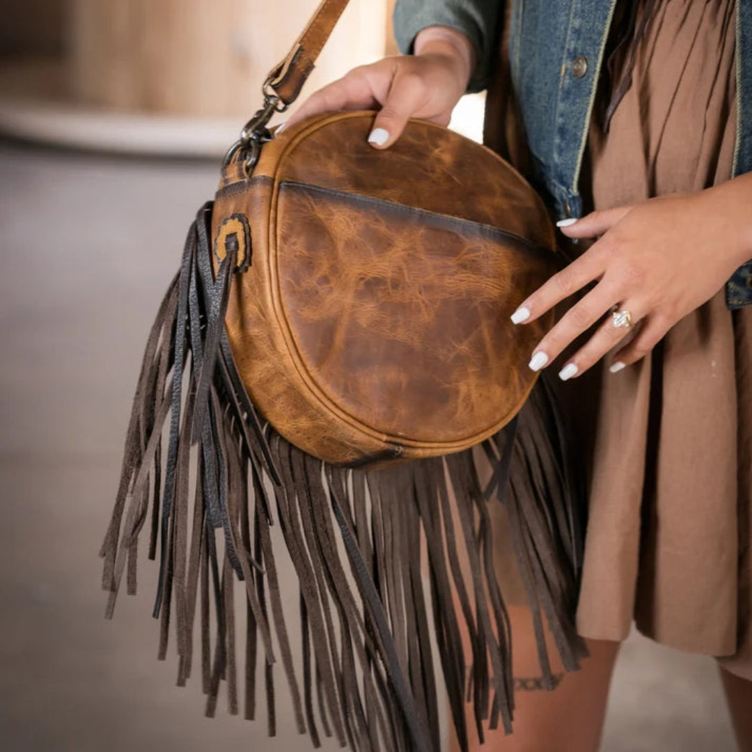 Sac fourre-tout en cuir de vachette Vaquero STS Ranchwear