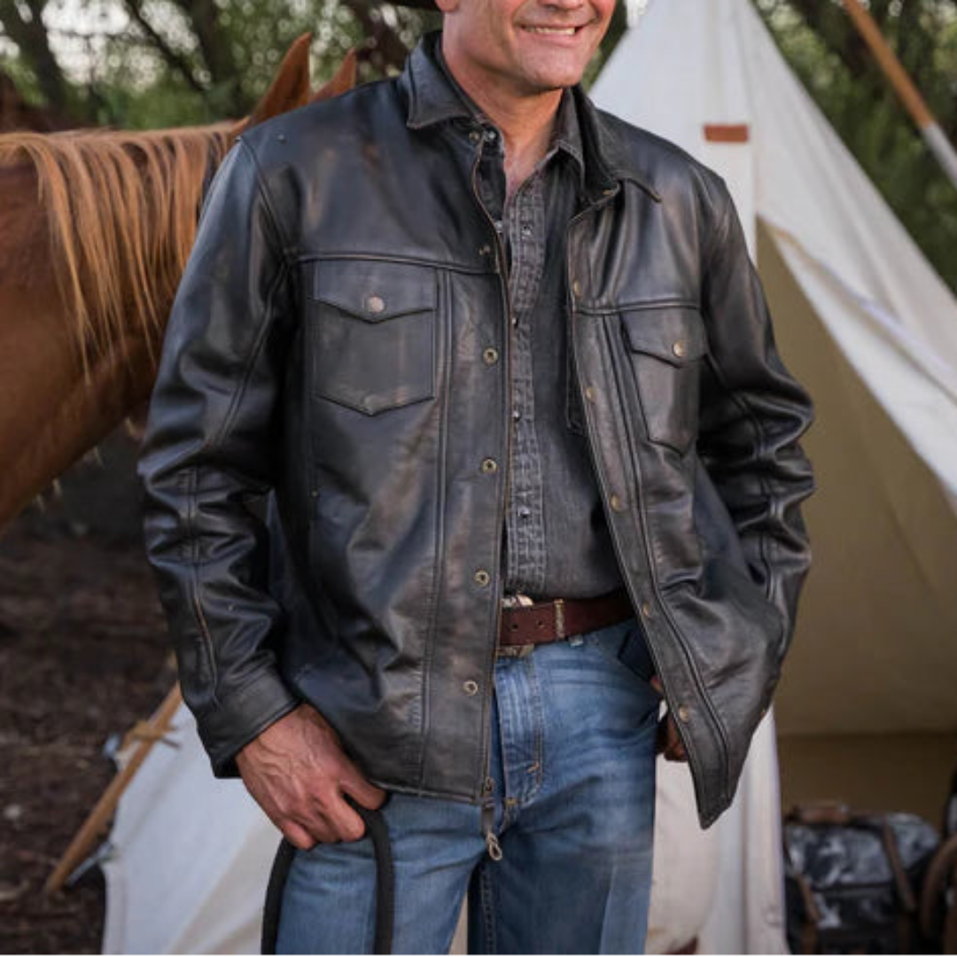 STS Ranchwear Men's Rancher Leather Jacket