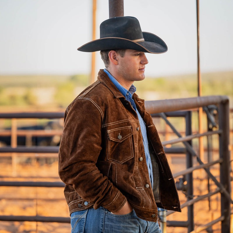 STS Ranchwear Men's Russel Leather Jacket