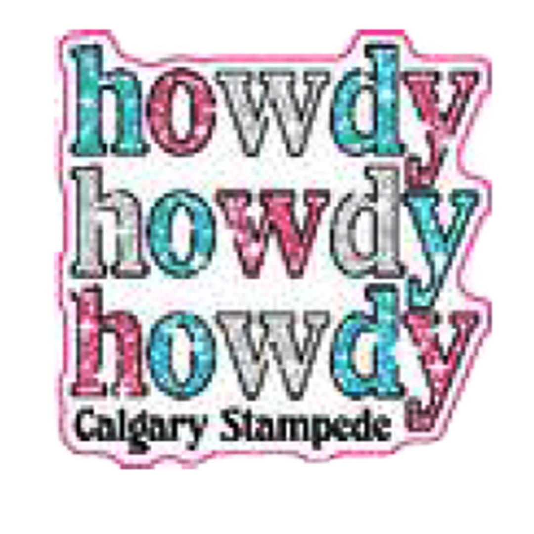 Autocollant Calgary Stampede Cheval sauvage Diamant
