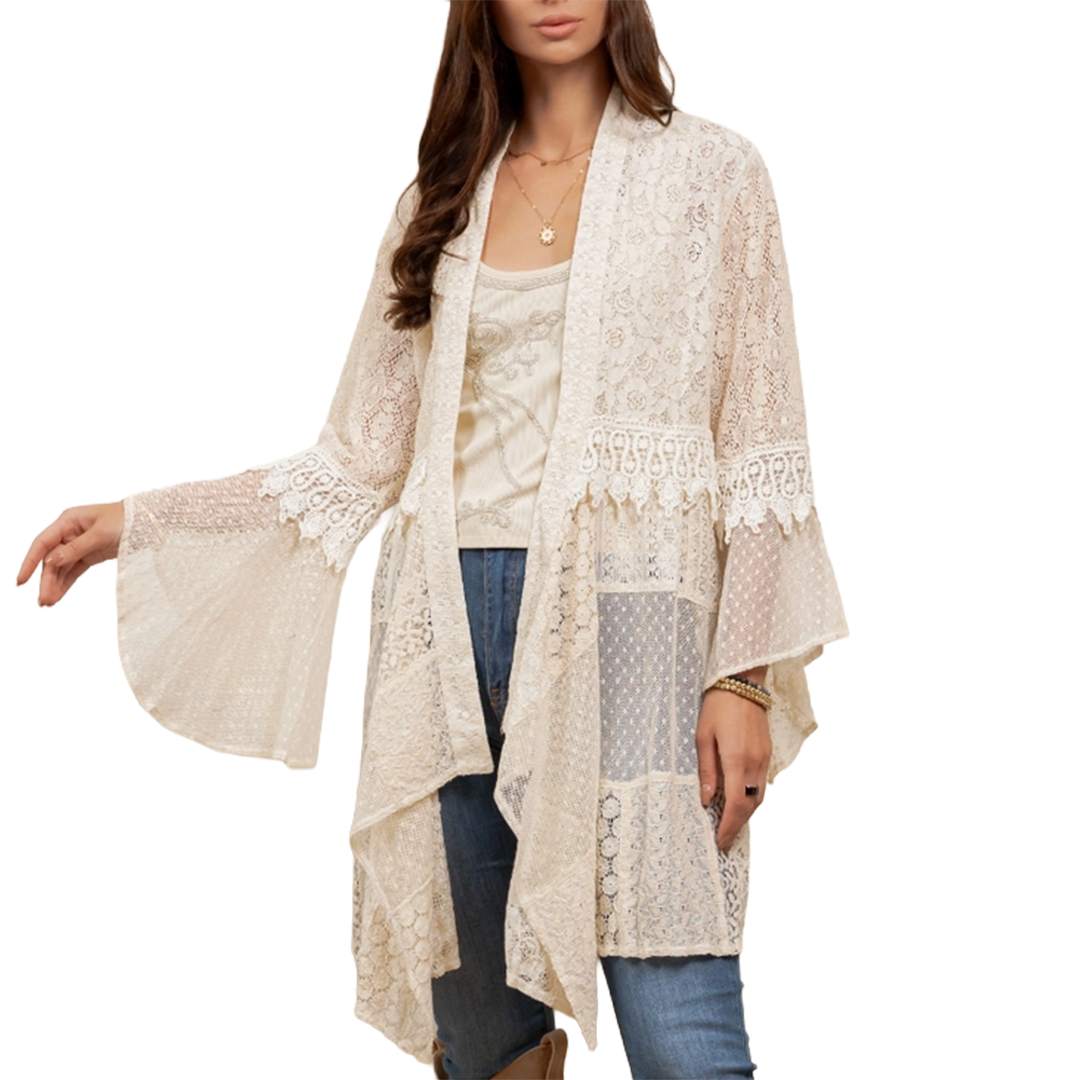 Young Threads Women's Lace Duster