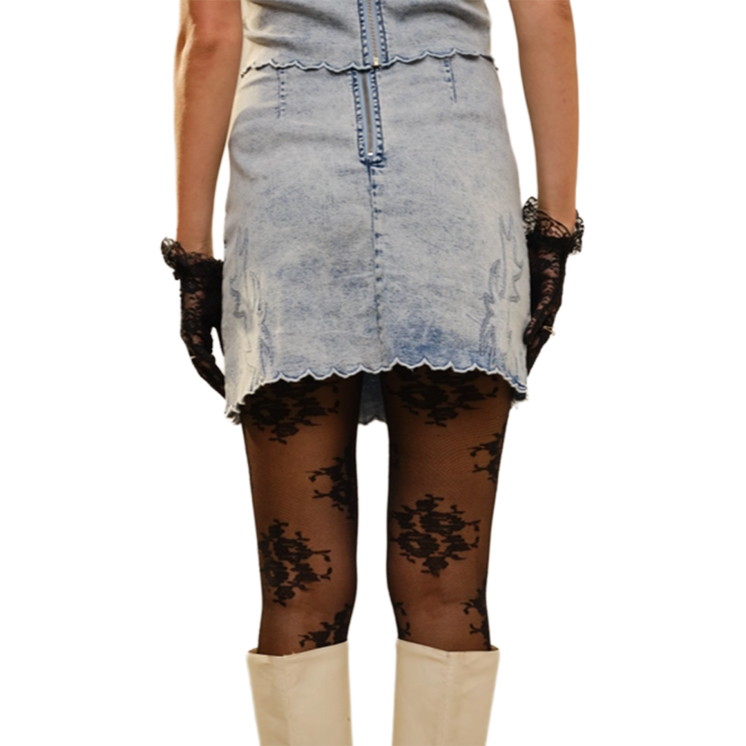 Bona B Women's Stretch Mini Skirt