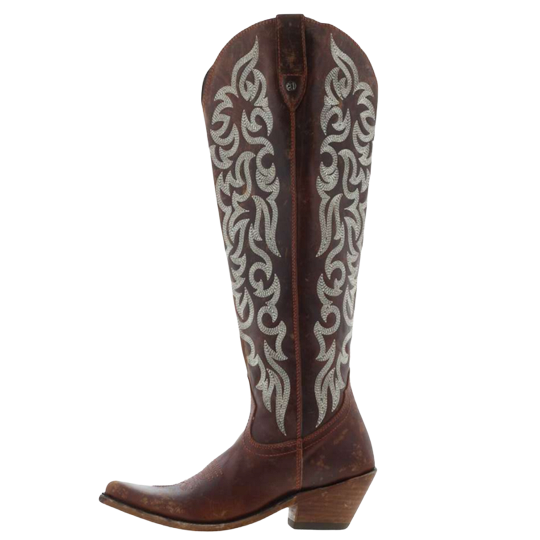 Bottines de cowboy Adela Flower pour femme Liberty Black