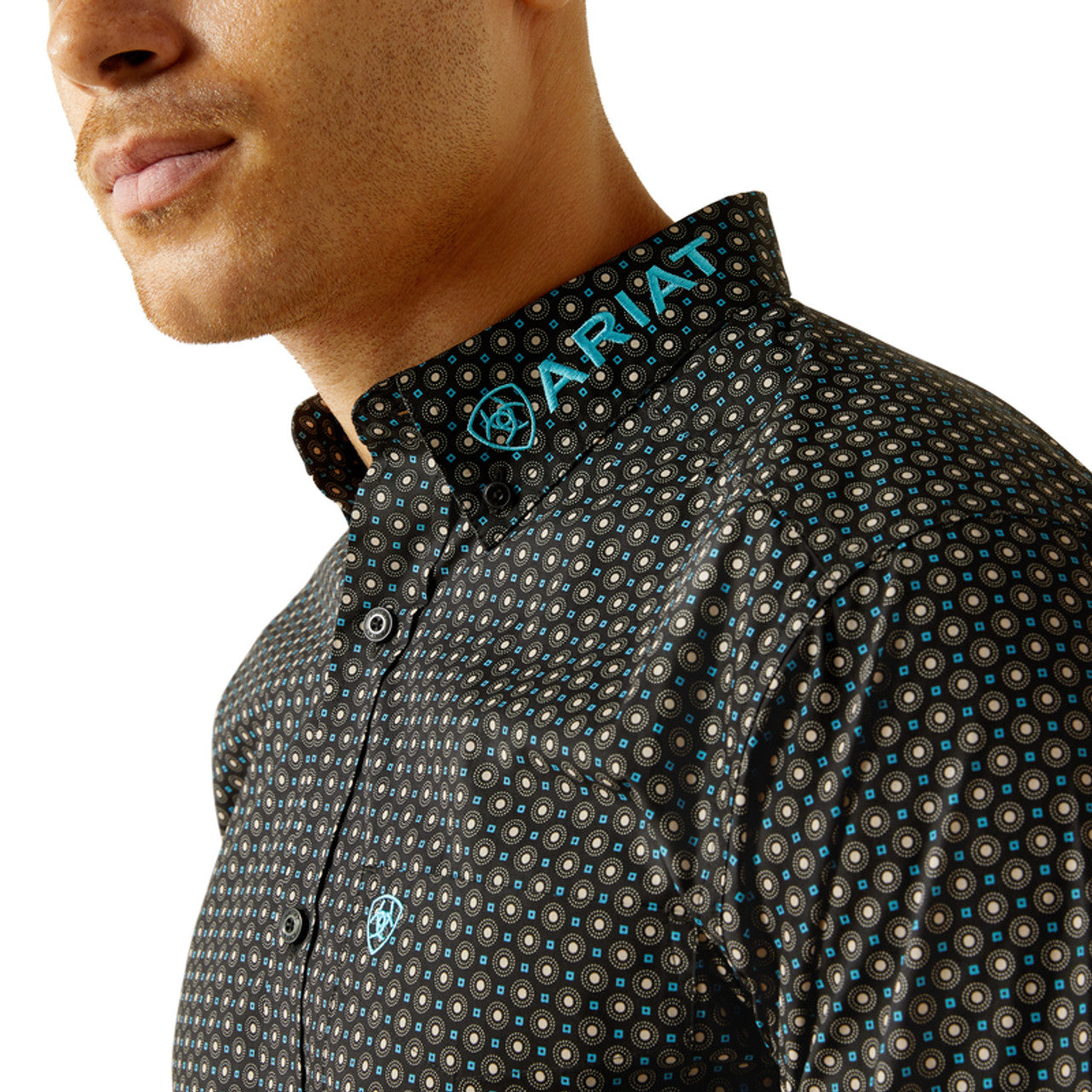 Ariat Men's Team Logo Abel Long Sleeve Button-Down Shirt