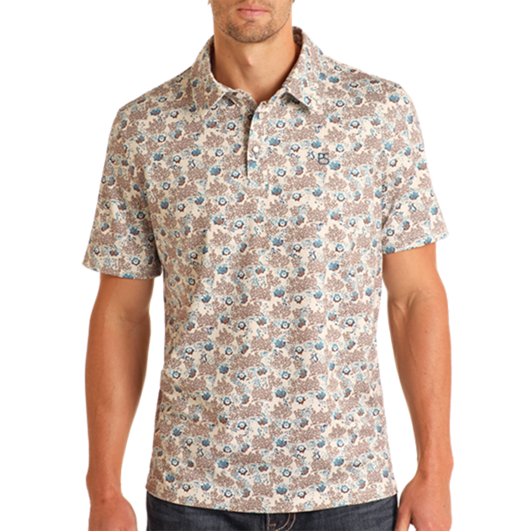 Panhandle Men's Snap Paisley Polo