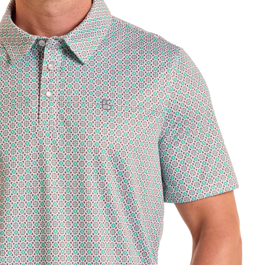 Panhandle Men's Aztec Geometric Print Performance Polo