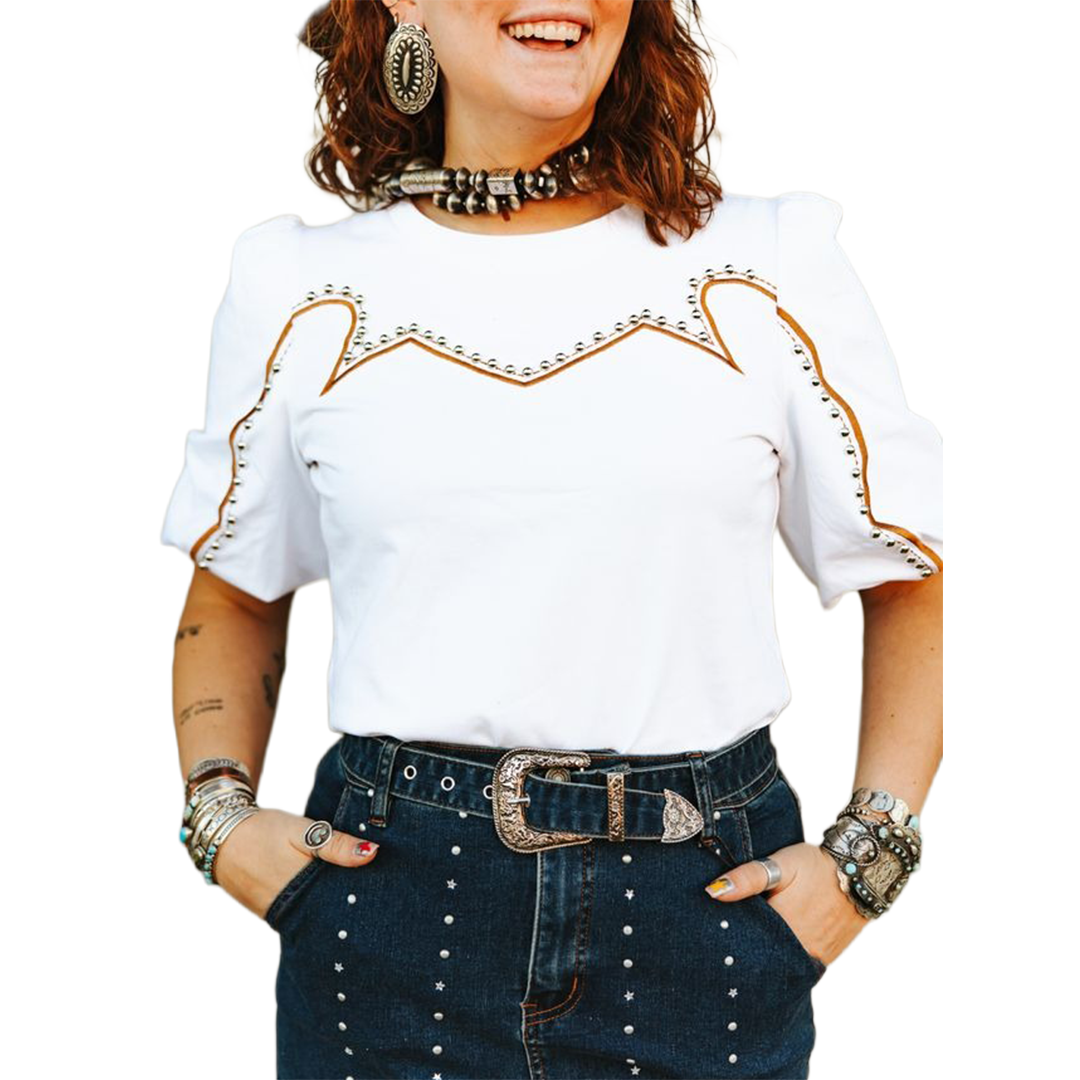 Lucky & Blessed Women's Puff T-shirt