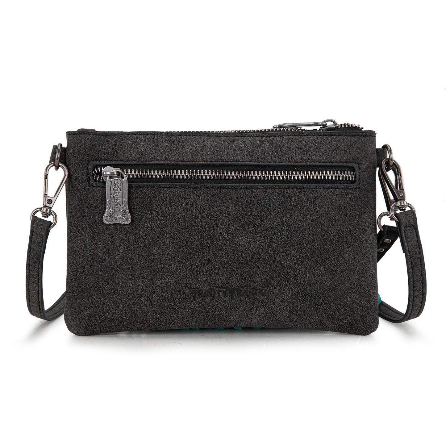 Trinity Ranch Floral Tooled Collection Clutch Crossbody