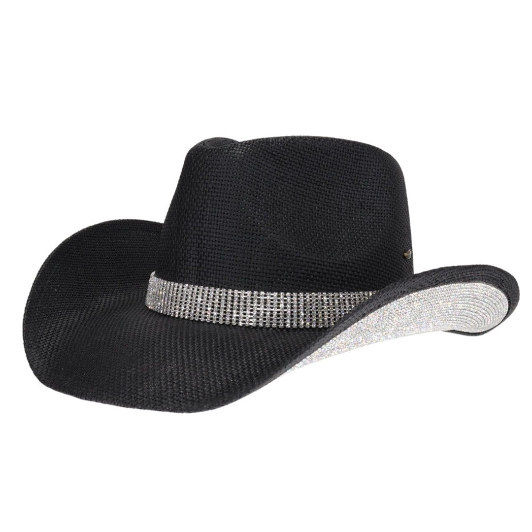 C.C Brand Women's Shelby Rhinestone Cowboy Hat