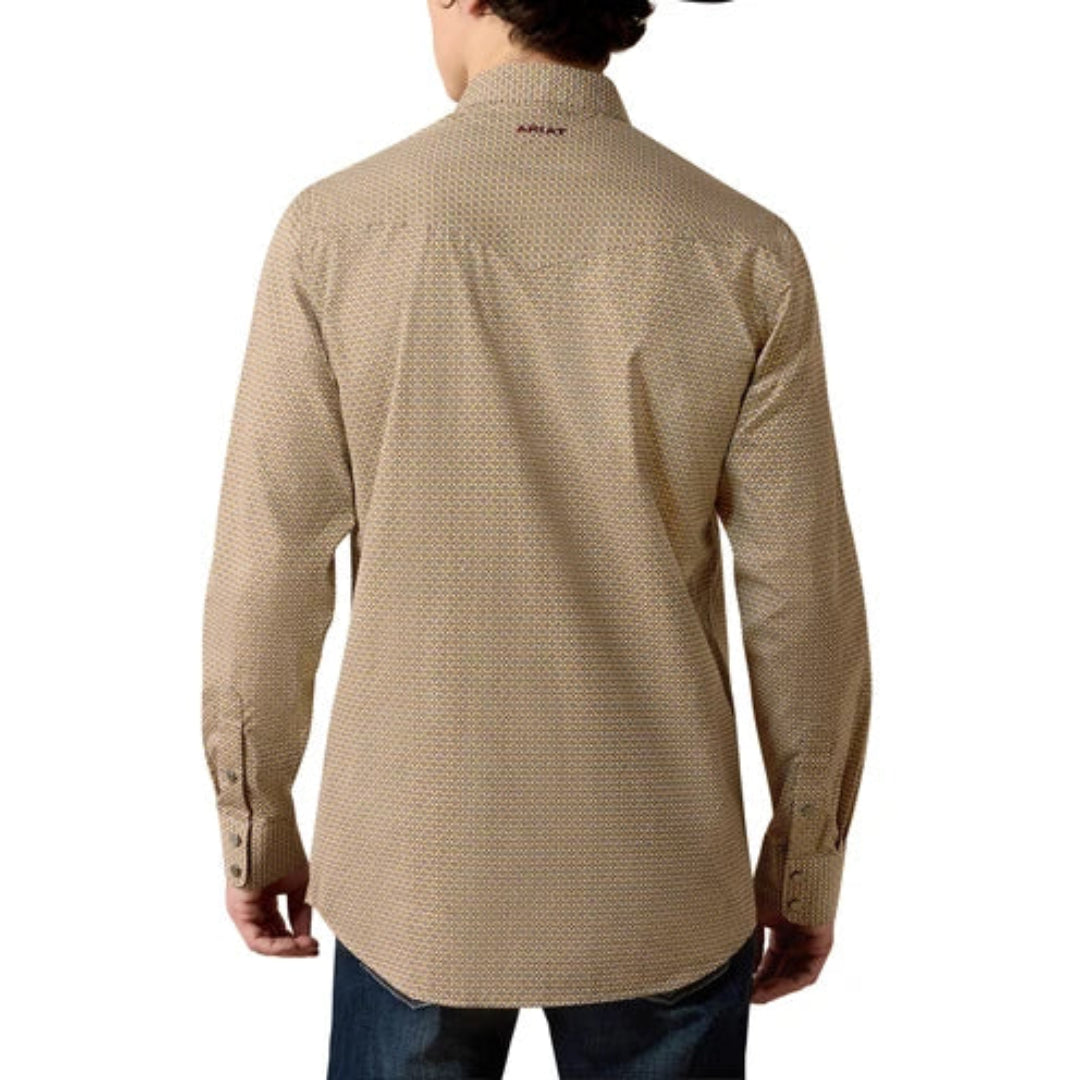 Chemise boutonnée à manches longues avec logo Ariat pour homme