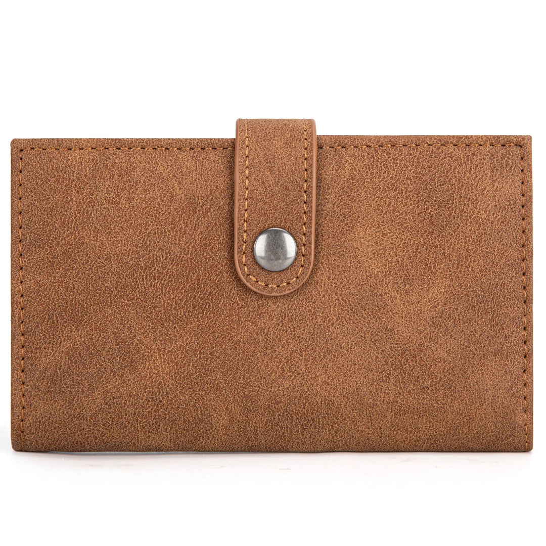 Wrangler Women's Genuine Hair-On Cowhide Card Holder Bi-Fold Wallet