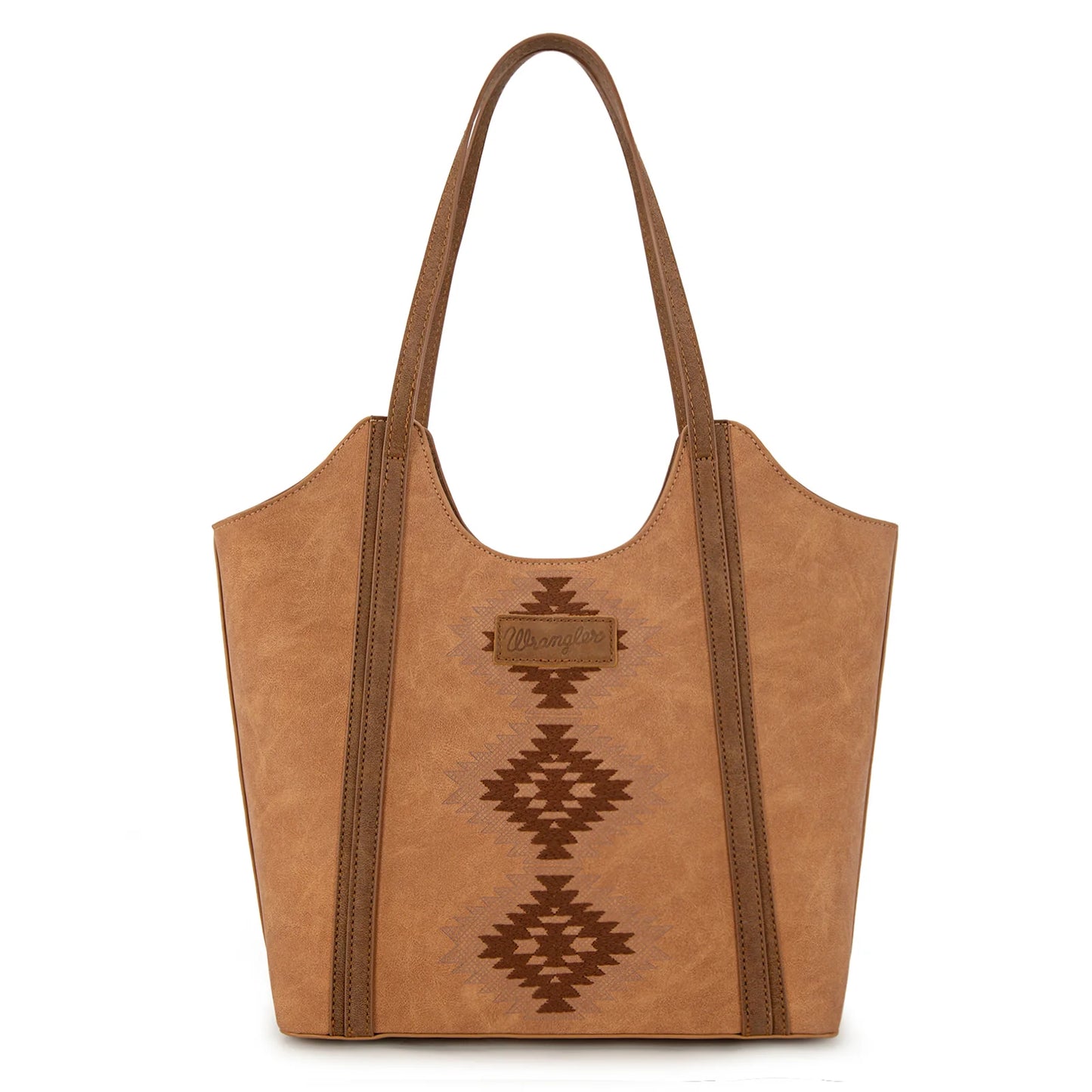 Wrangler Women's Aztec Embroidered Tote Bag