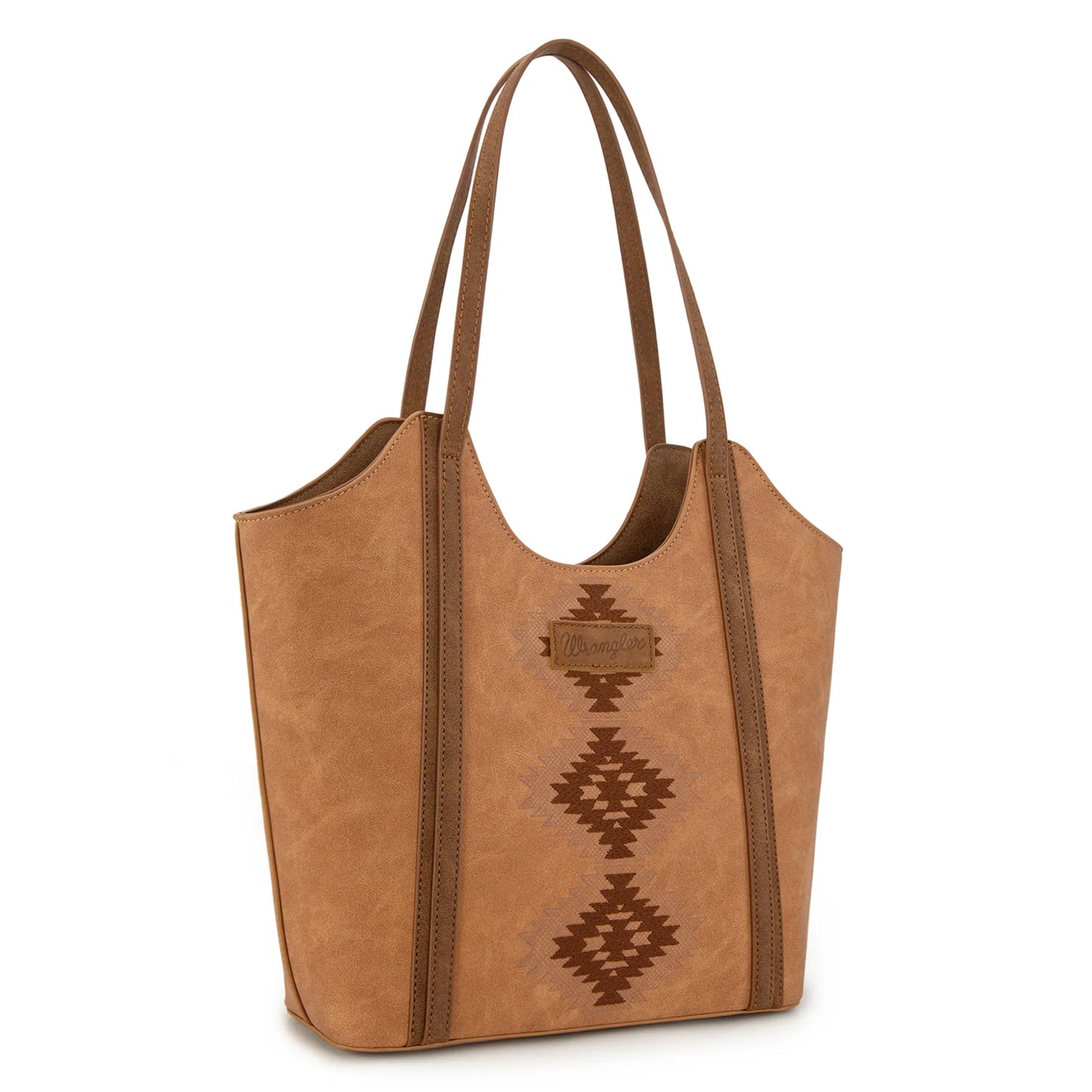 Wrangler Women's Aztec Embroidered Tote Bag