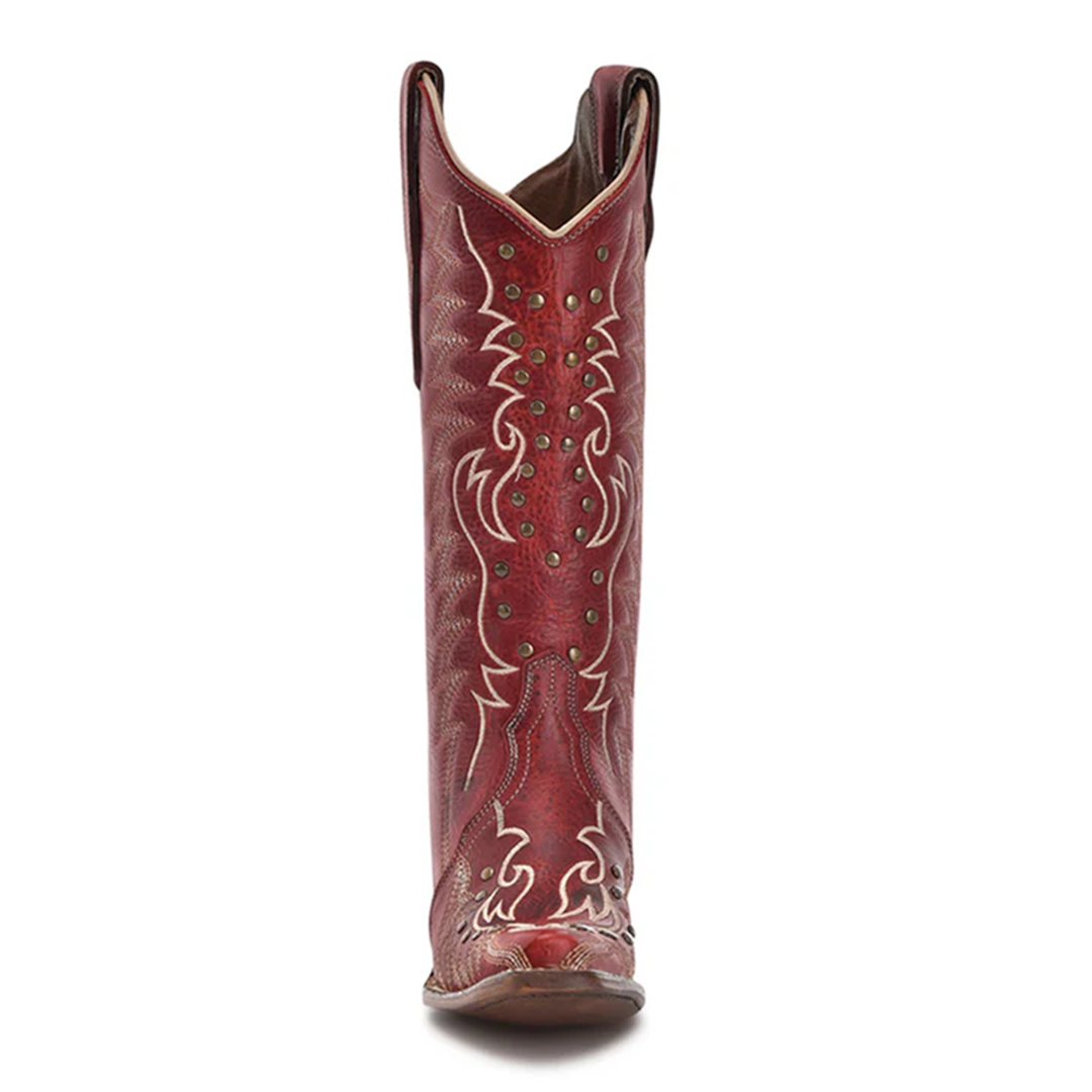 Corral Women's Embroidered Studded Snip Toe Cowgirl Boots