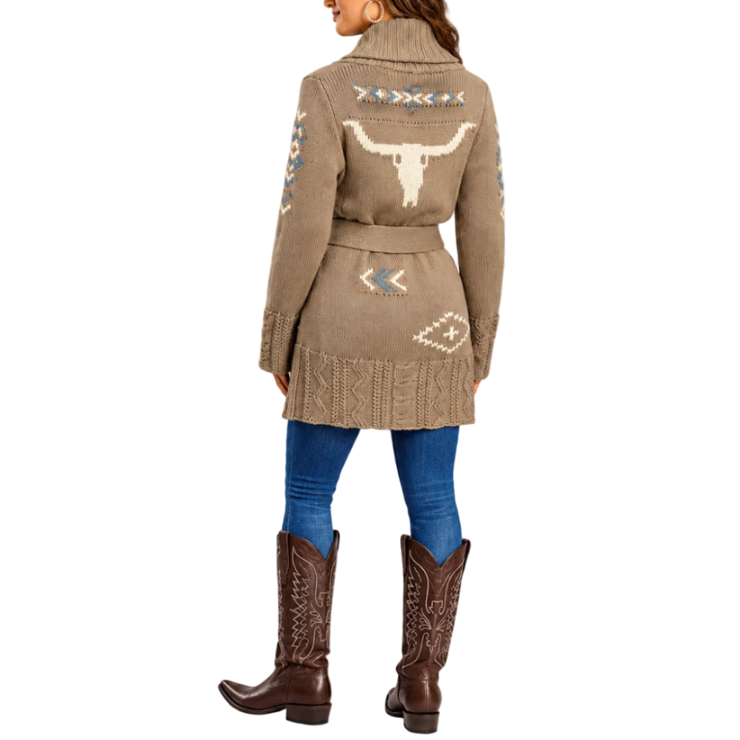 Stetson Women's Long Horn Sweater