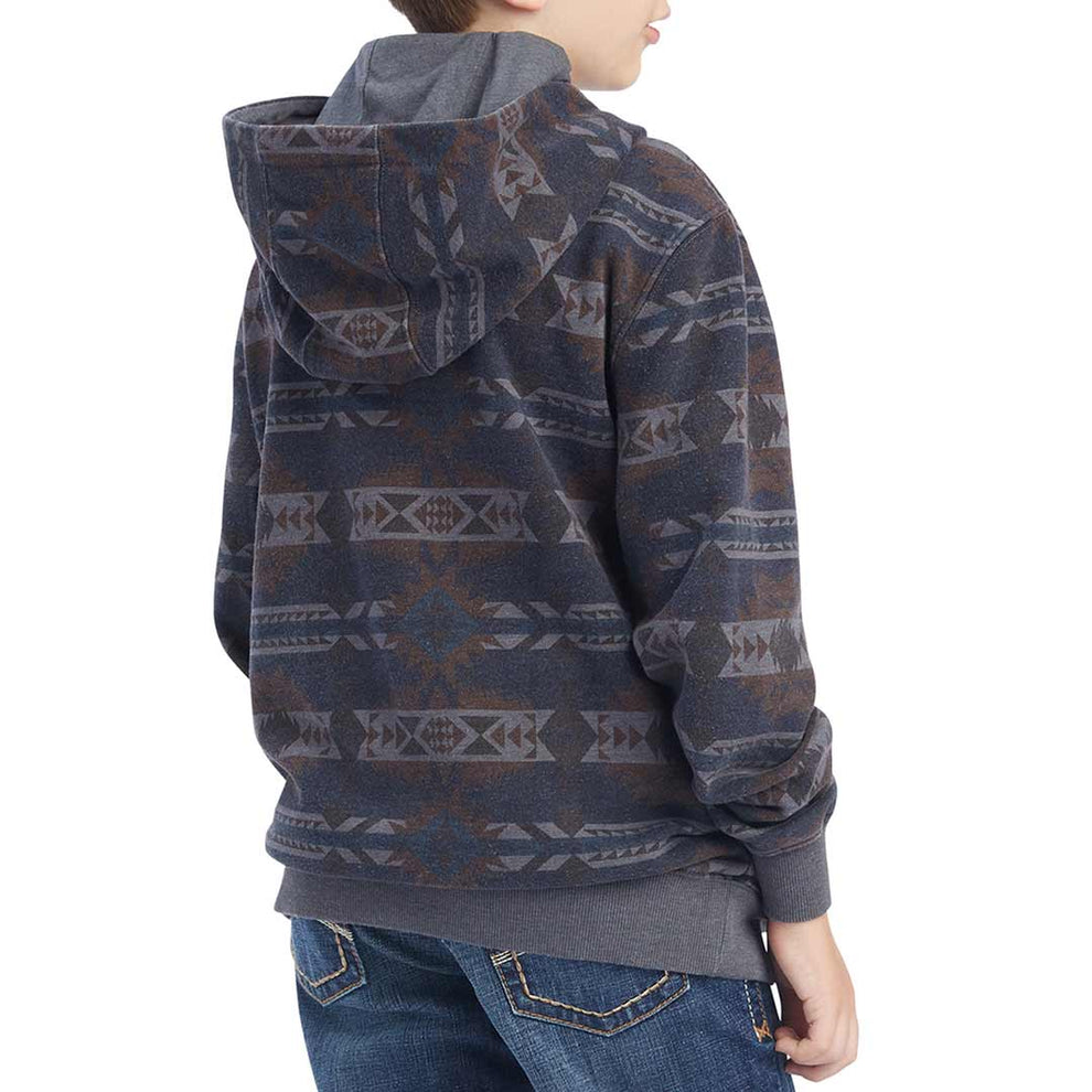 Ariat Boys' Printed Overdyed Washed Hoodie