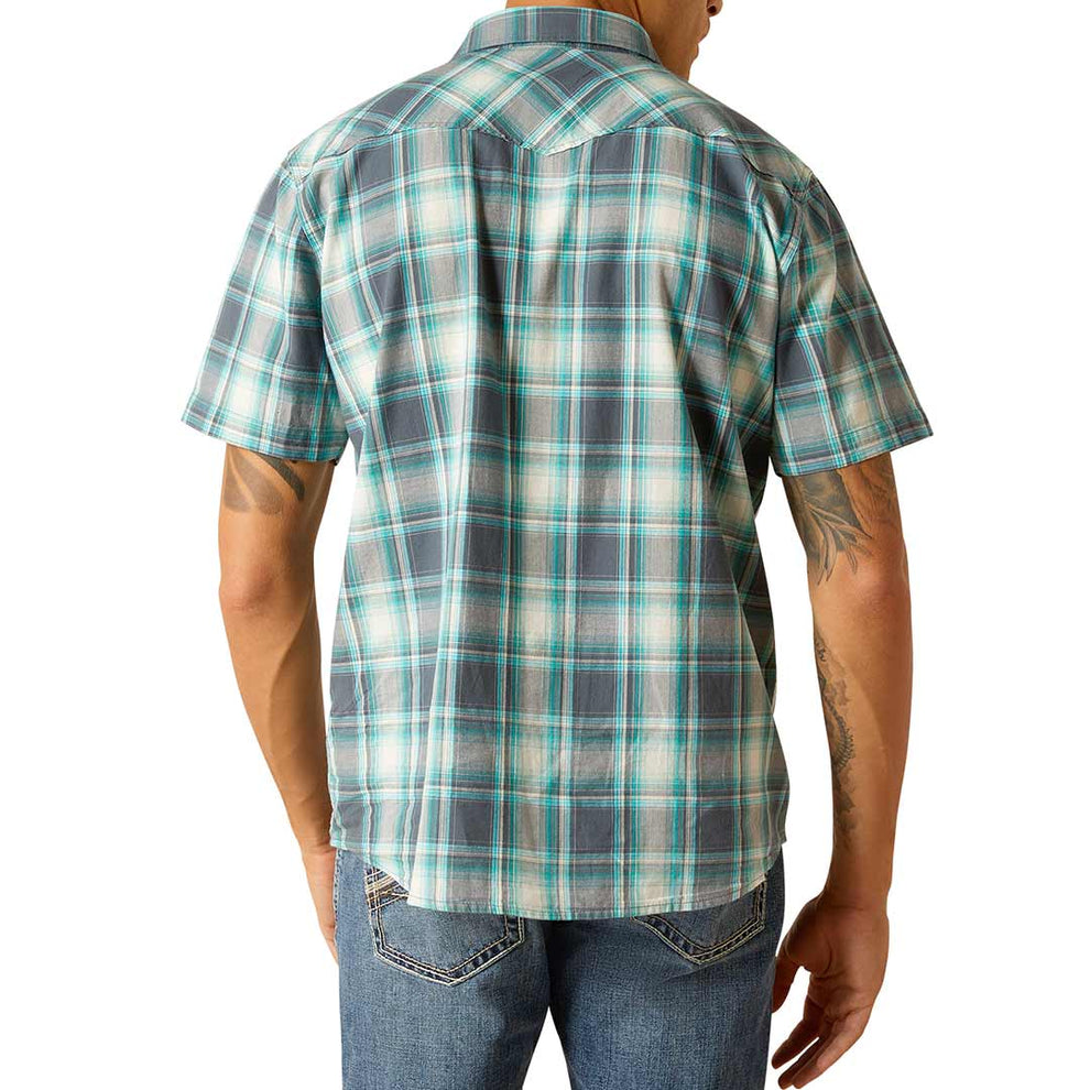 Ariat Men's Harrington Short Sleeve Retro Fit Snap Shirt