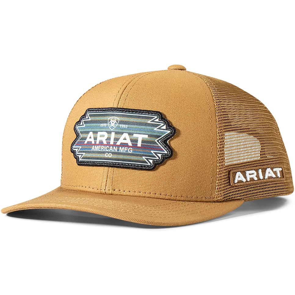 Ariat Men's Serape Logo Patch Snap Back Cap