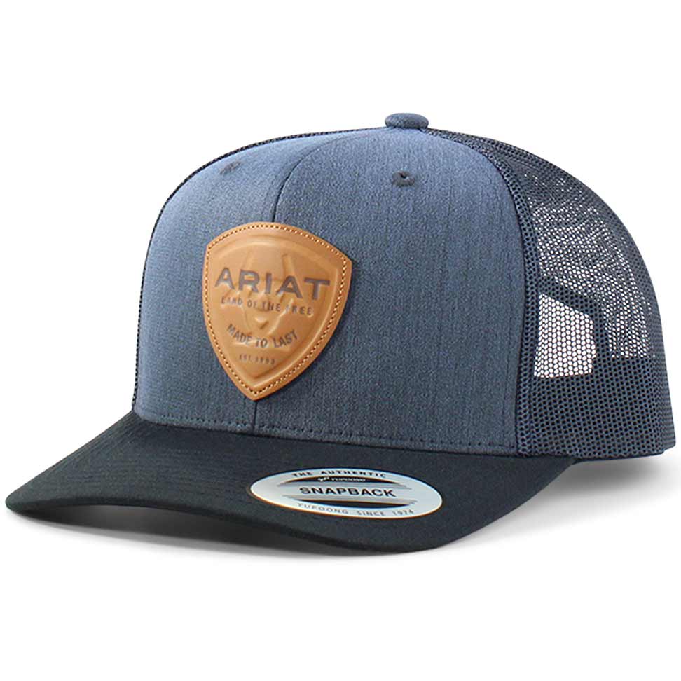Ariat Men's Shield Logo Patch Snap Back Cap