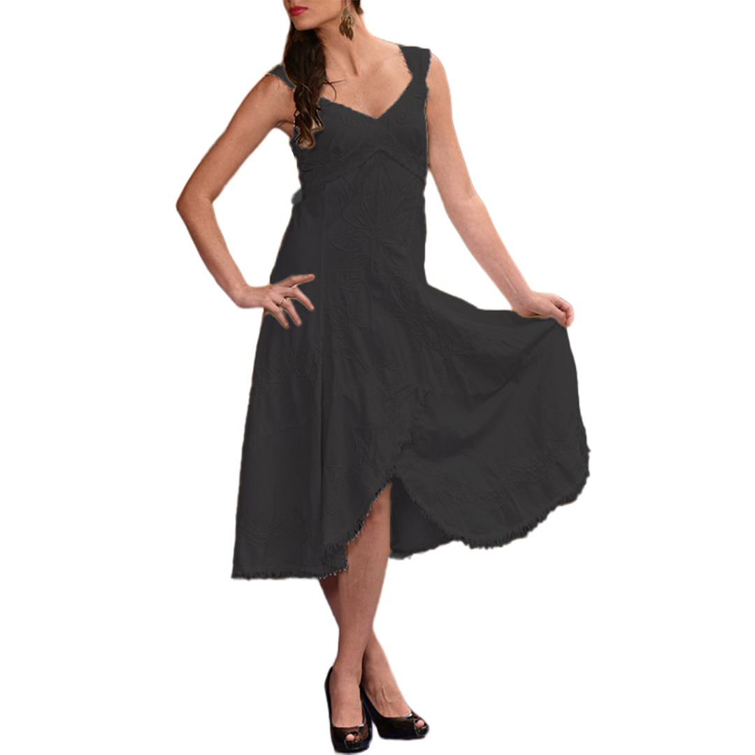 Robe Courte à Œillets pour Femme Rock & Roll Denim