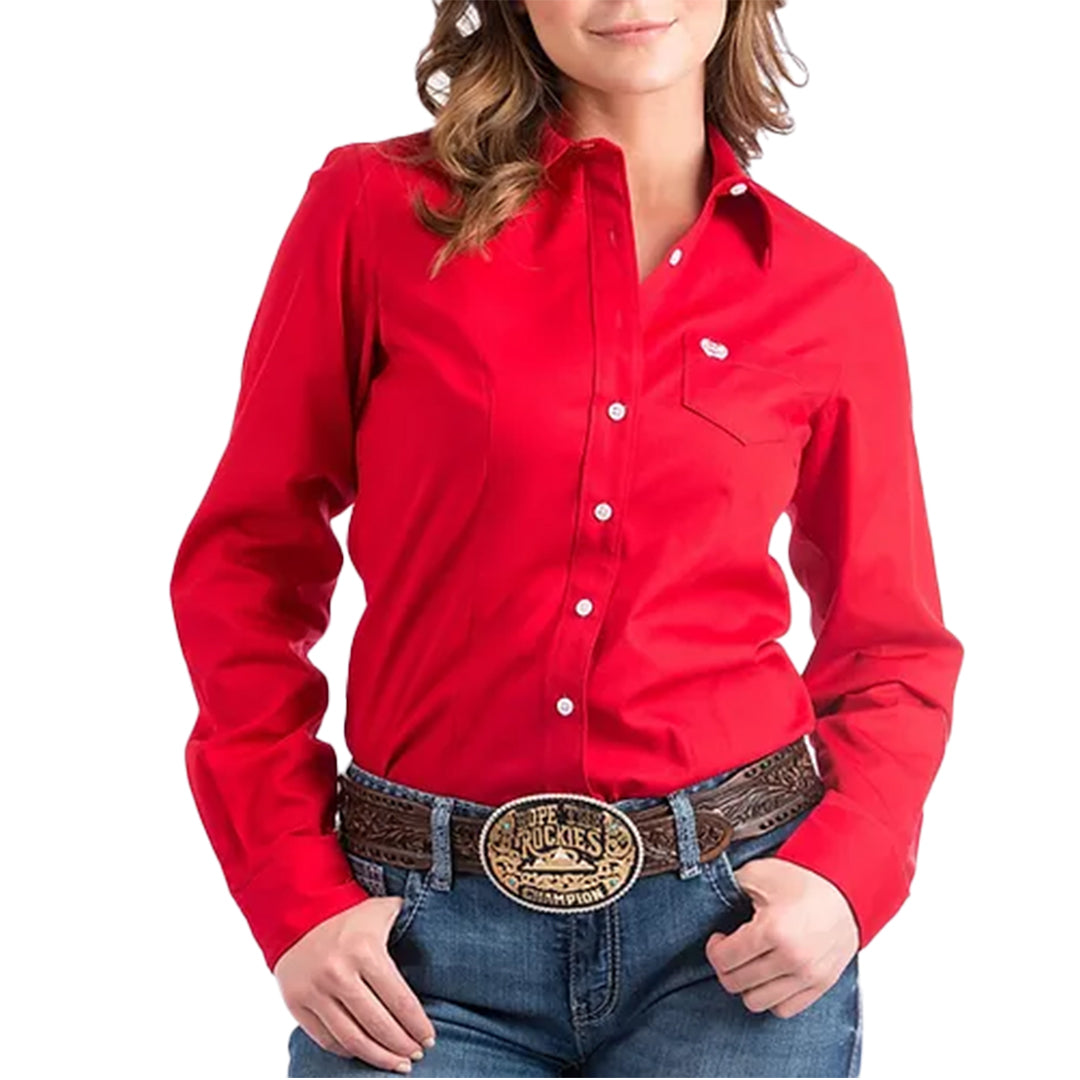Cinch Women's Solid Button-Down Shirt