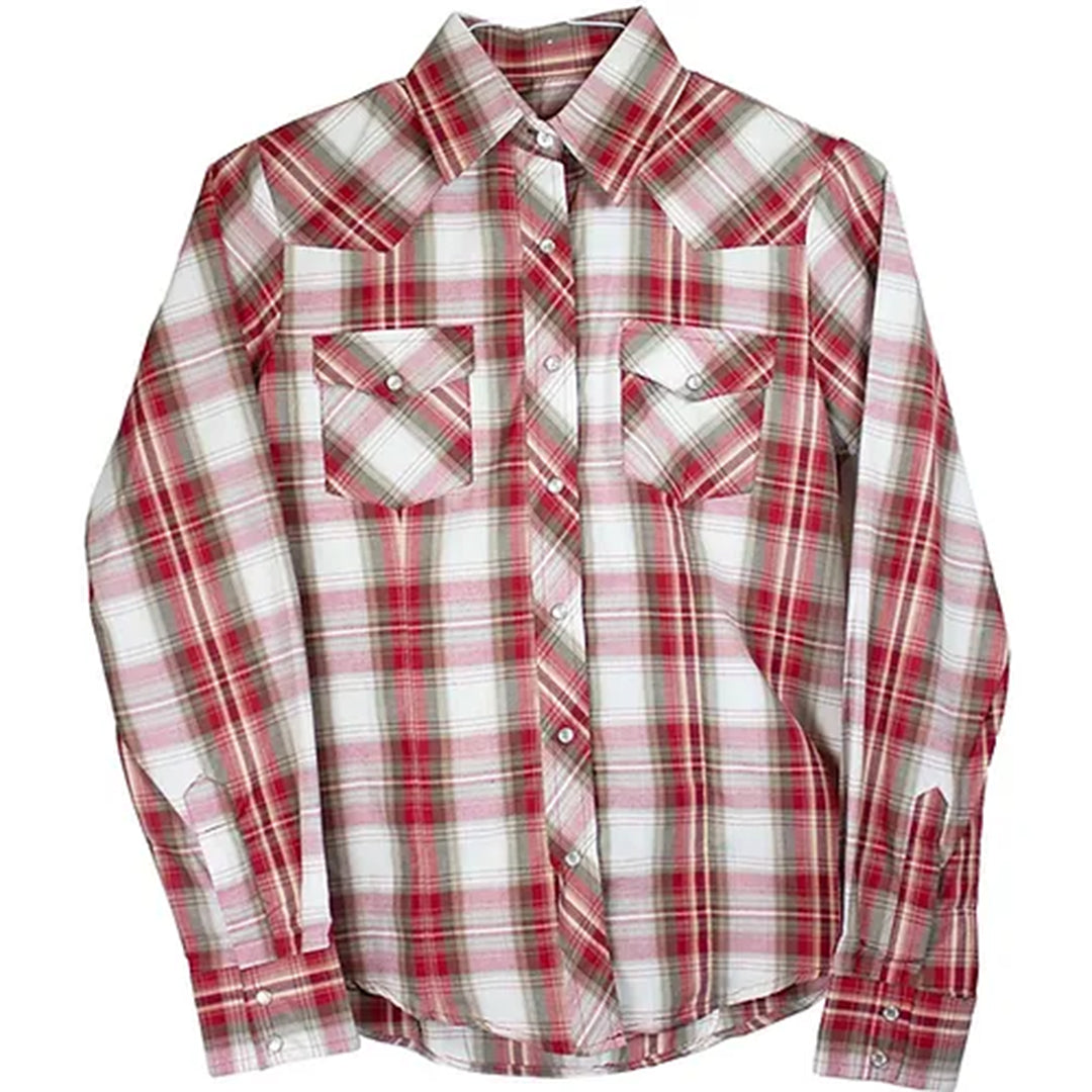 Cowgirl Collection Women's Red Plaid Snap Shirt