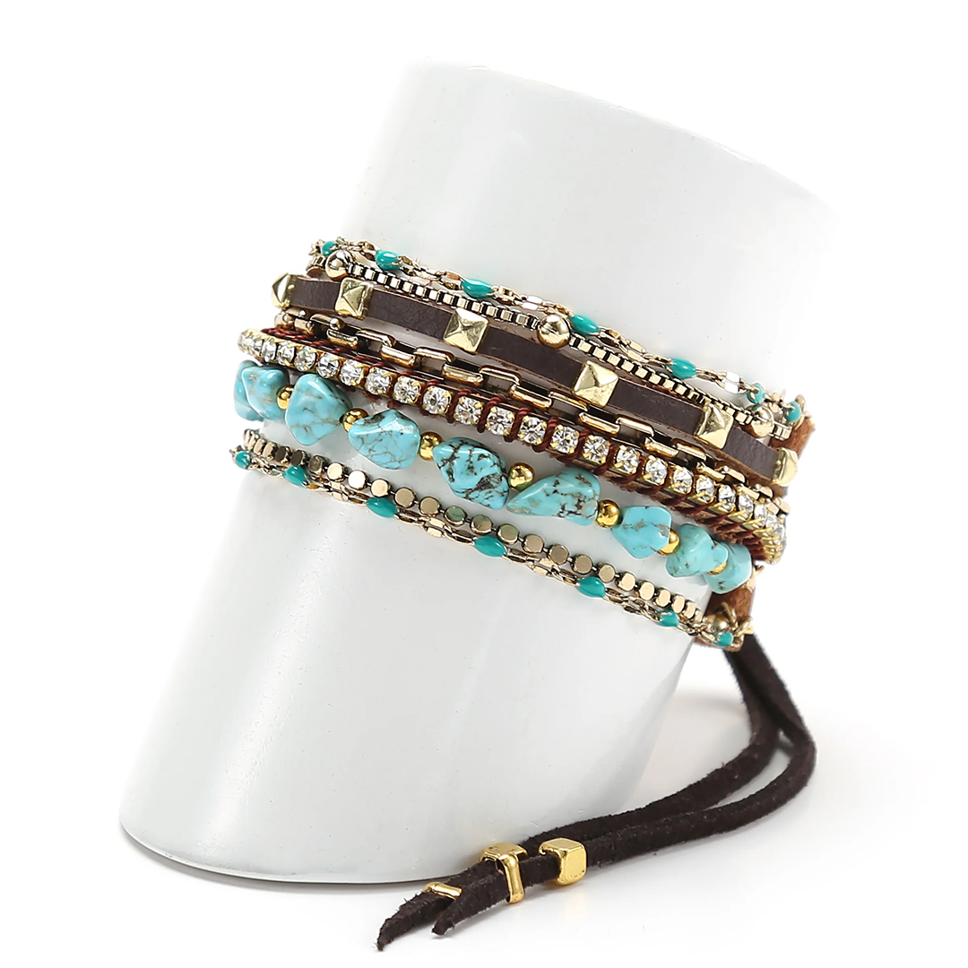Bracelet à breloques Steer pour femme Cowgirl Confetti