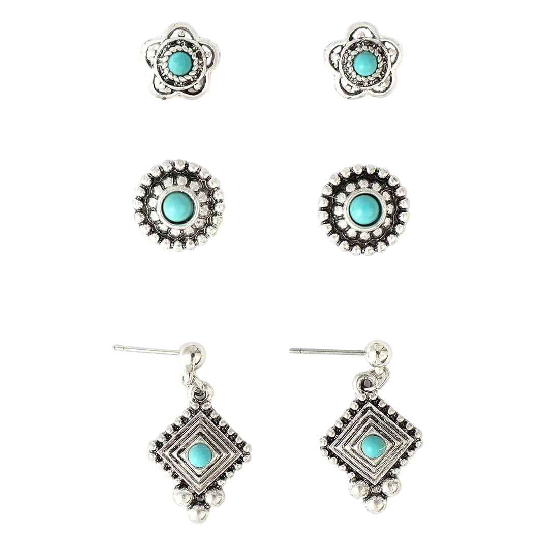 Cowgirl Confetti Ensemble de Boucles d'Oreilles Femme Nomad Soul