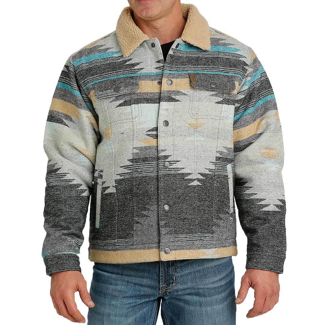 Cinch Men's Jacquard Woolly Trucker Jacket