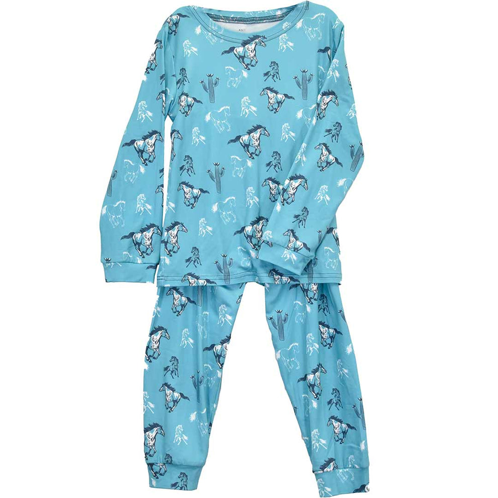 Cowgirl Hardware Toddler Girls' Horse Print Pajama Set