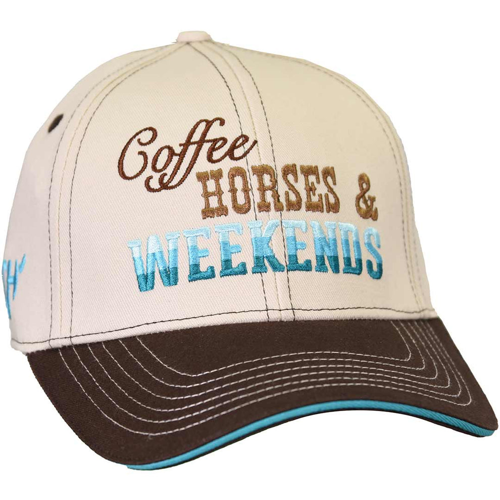 Cowgirl Hardware Women's Coffee Horses & Weekends Snap Back Cap