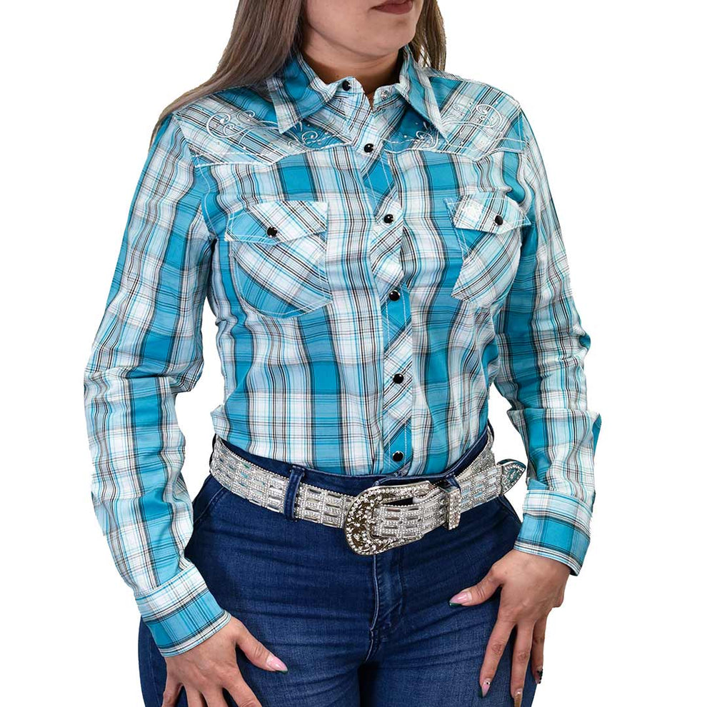 Cowgirl Hardware Women's Plaid Snap Shirt