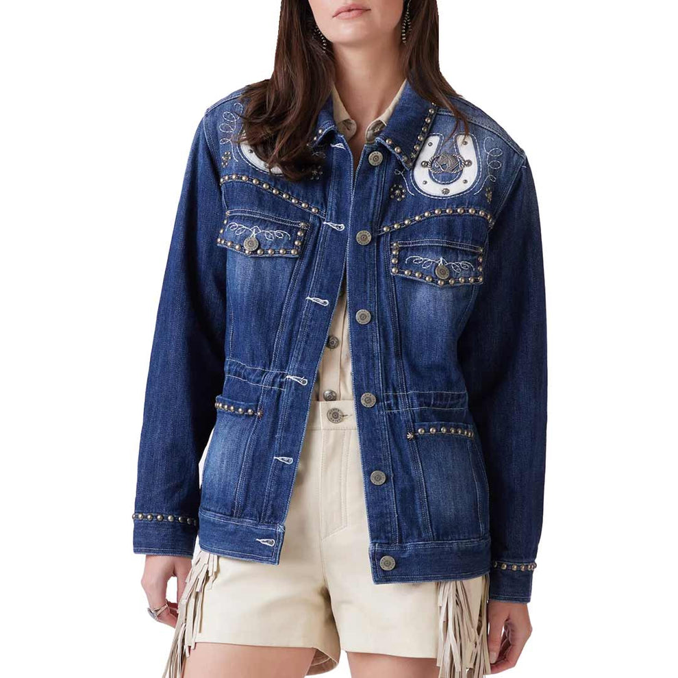 Double D Ranch Women's Ranch Rodeo Jean Jacket