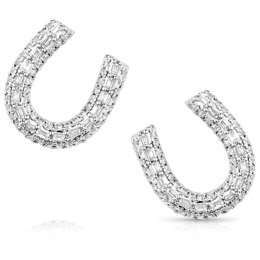 Montana Silversmith Women's Frosted Luck Crystal Earrings