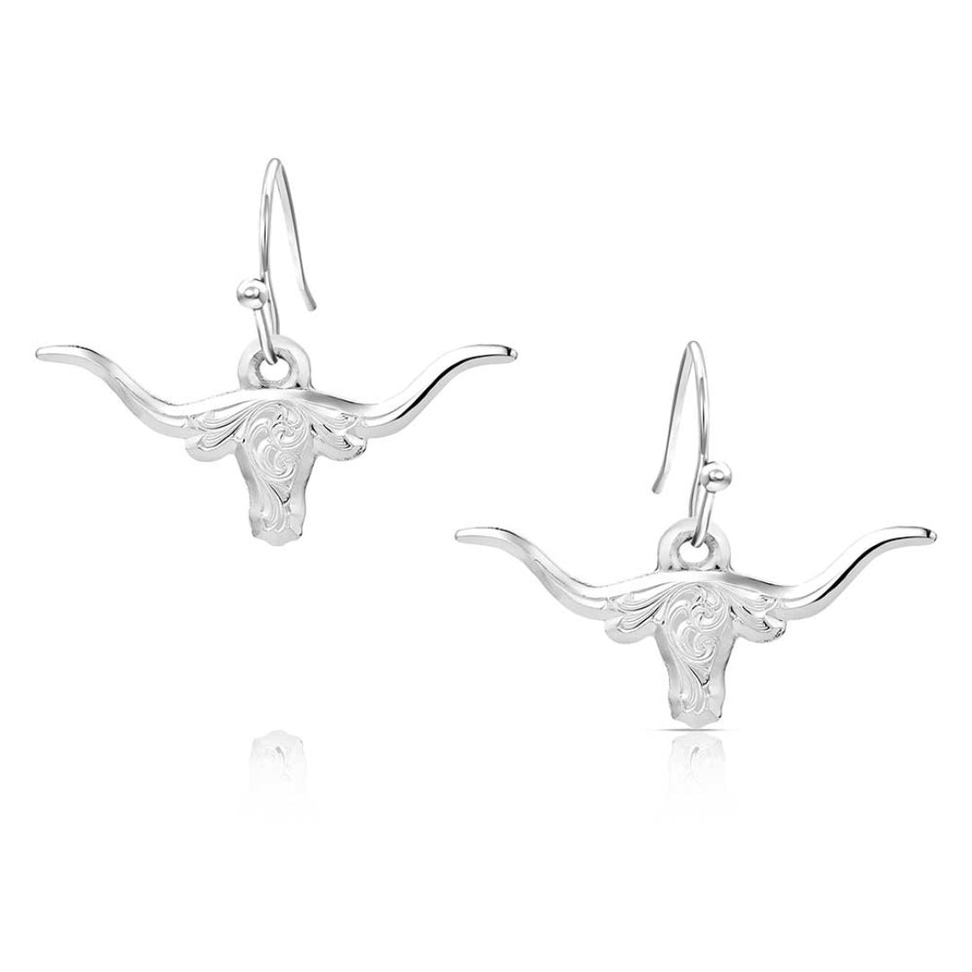 Montana Silversmith's Women's Out West Longhorn Earrings