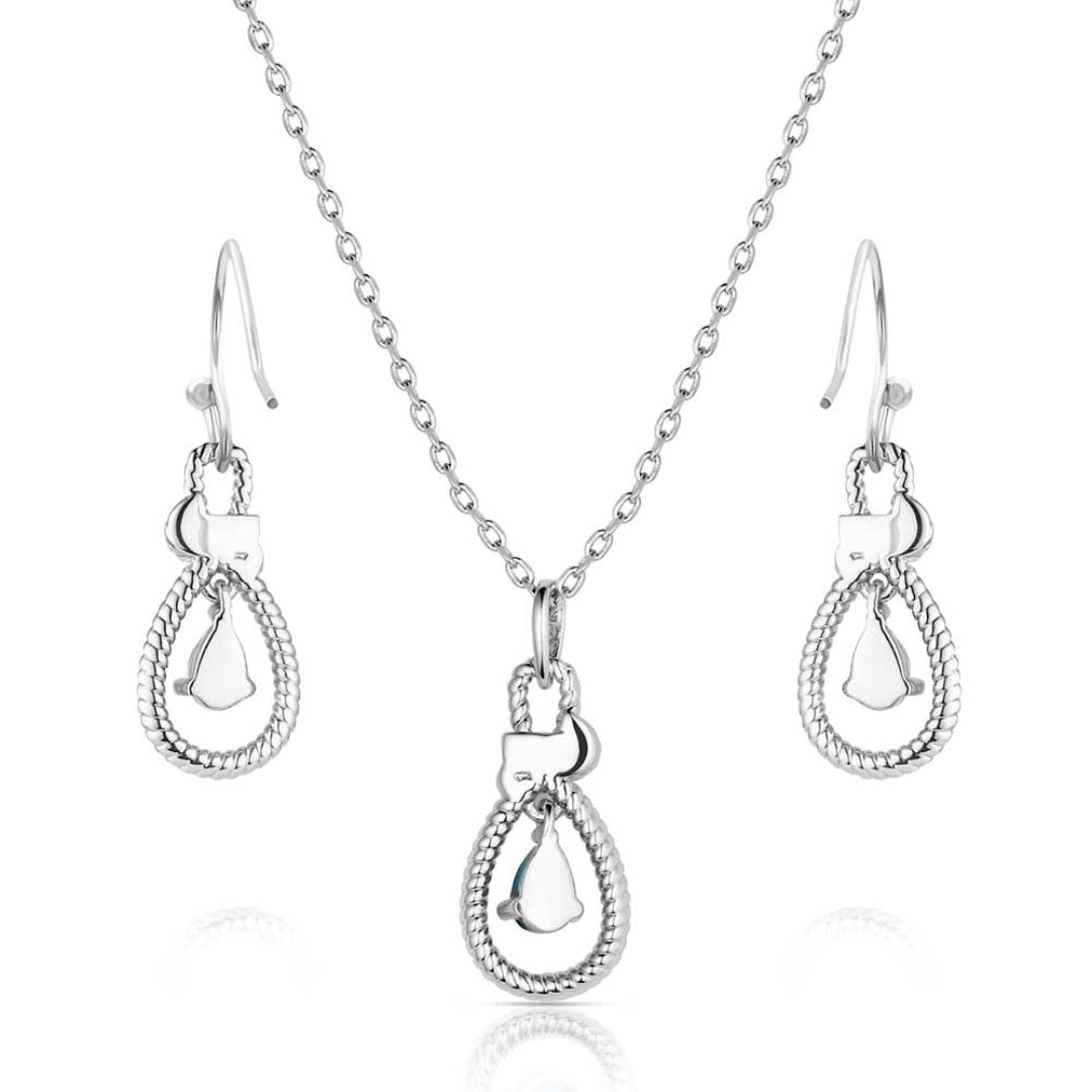 Montana Silversmiths Women's Turquoise Tear Drop Jewelry Set