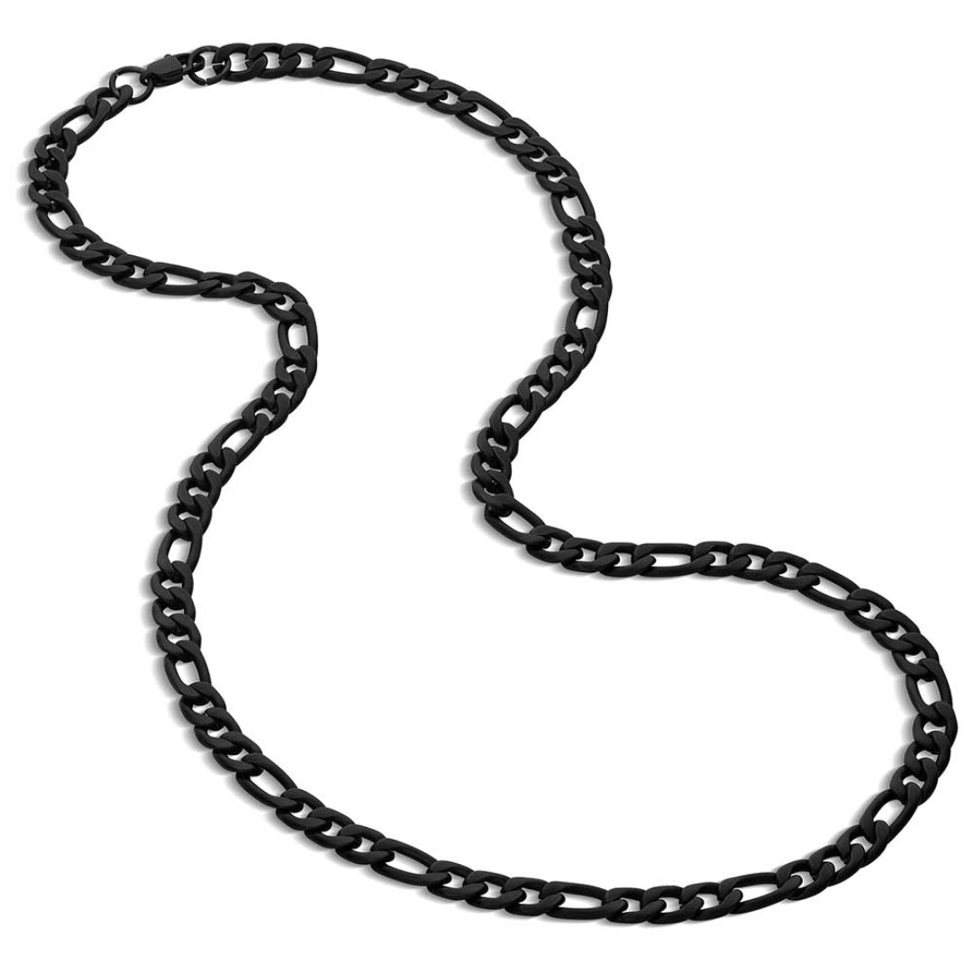 Montana Silversmiths Men's Midnight Onyx Figaro Chain Necklace