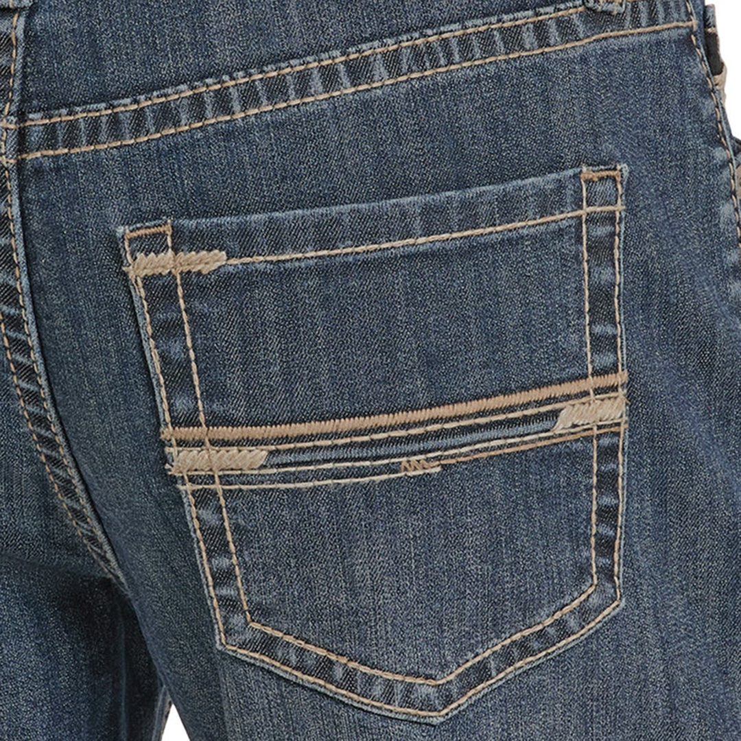 Rock & Roll Denim Men's Relaxed Fit Roped Pocket Bootcut Jeans