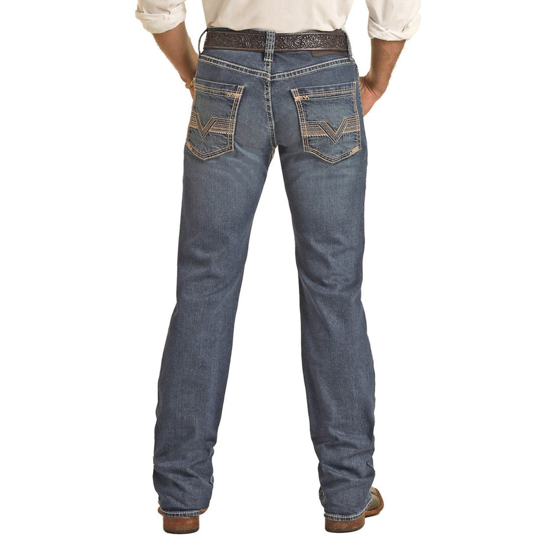 Rock & Roll Denim Men's Vintage Slim Straight Jeans