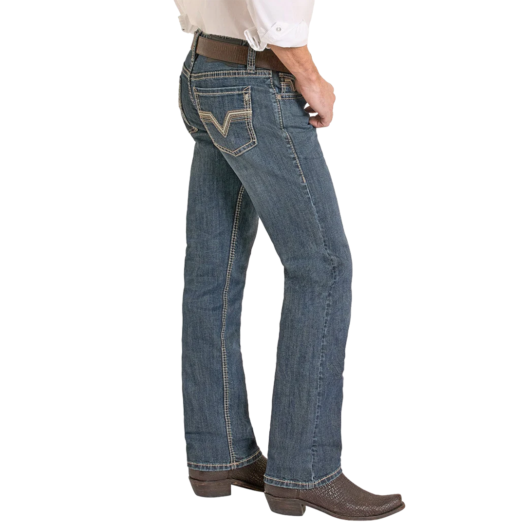 Rock & Roll Denim Men's Slim Fit Straight Leg Jeans