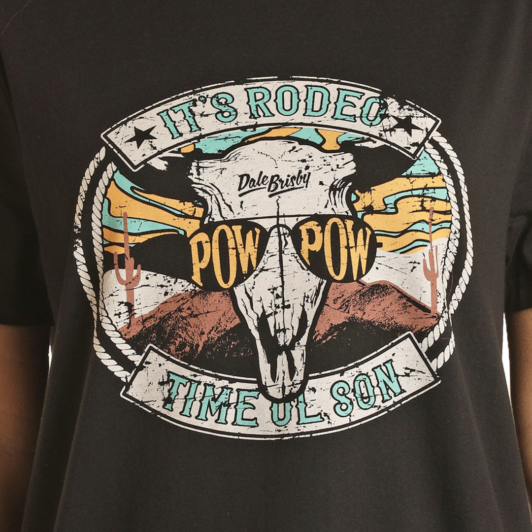 Rock & Roll Cowgirl Women's Dale Brisby Graphic T-Shirt In Black