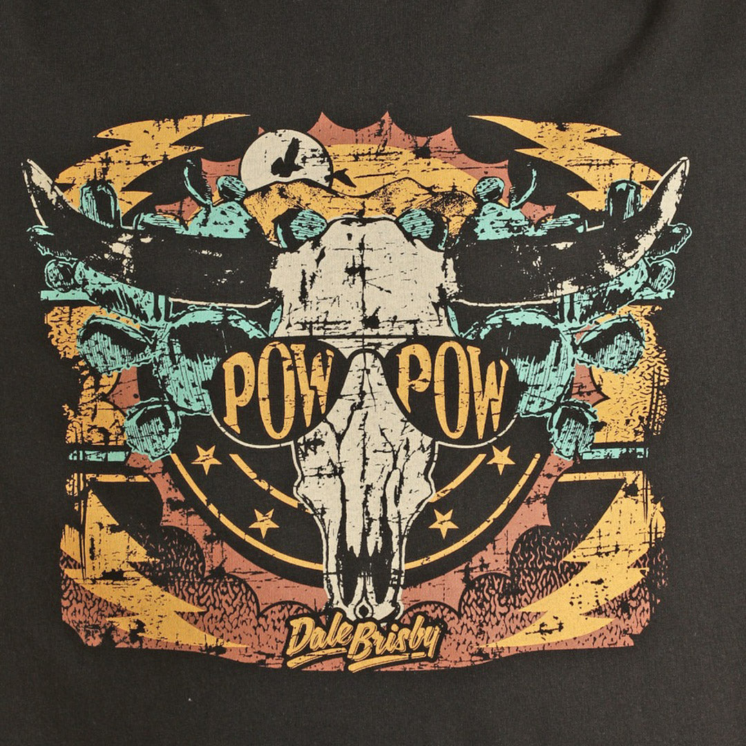 Rock & Roll Cowgirl Women's Dale Brisby Pow-Pow Graphic T-Shirt In Black