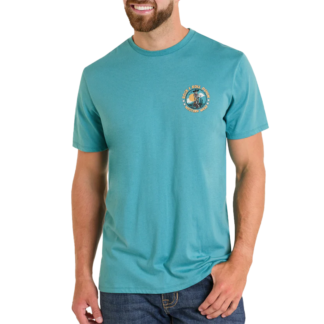 Rock & Roll Denim Unisex Skeleton Graphic T-Shirt